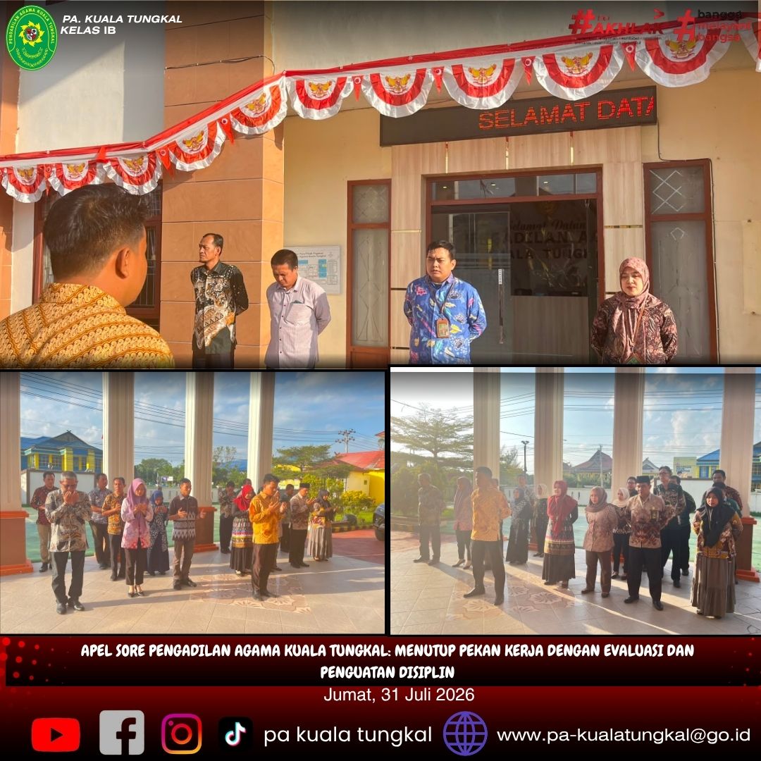 apel sore 31 juli 2026